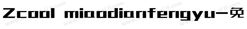 Zcool miaodianfengyu字体转换
